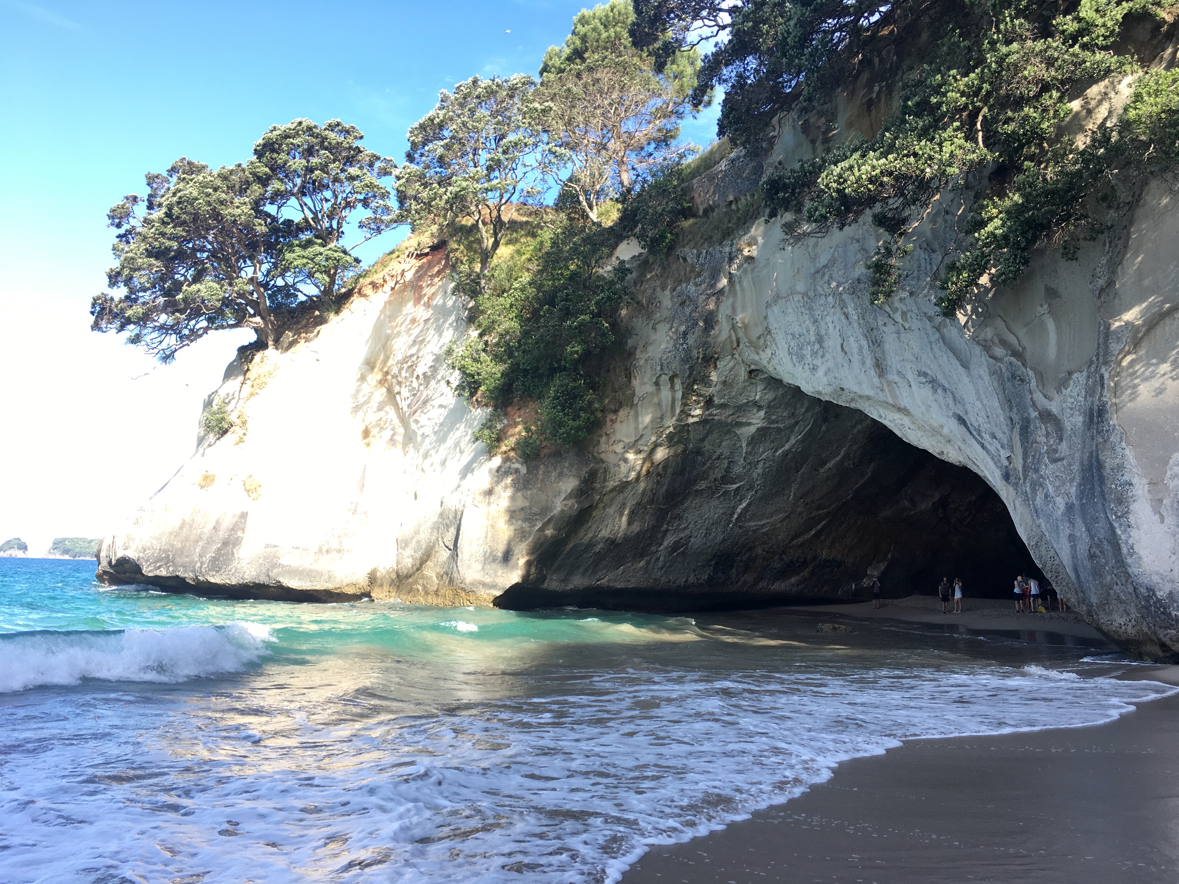 Traveling in New Zealand Cathedral Cove