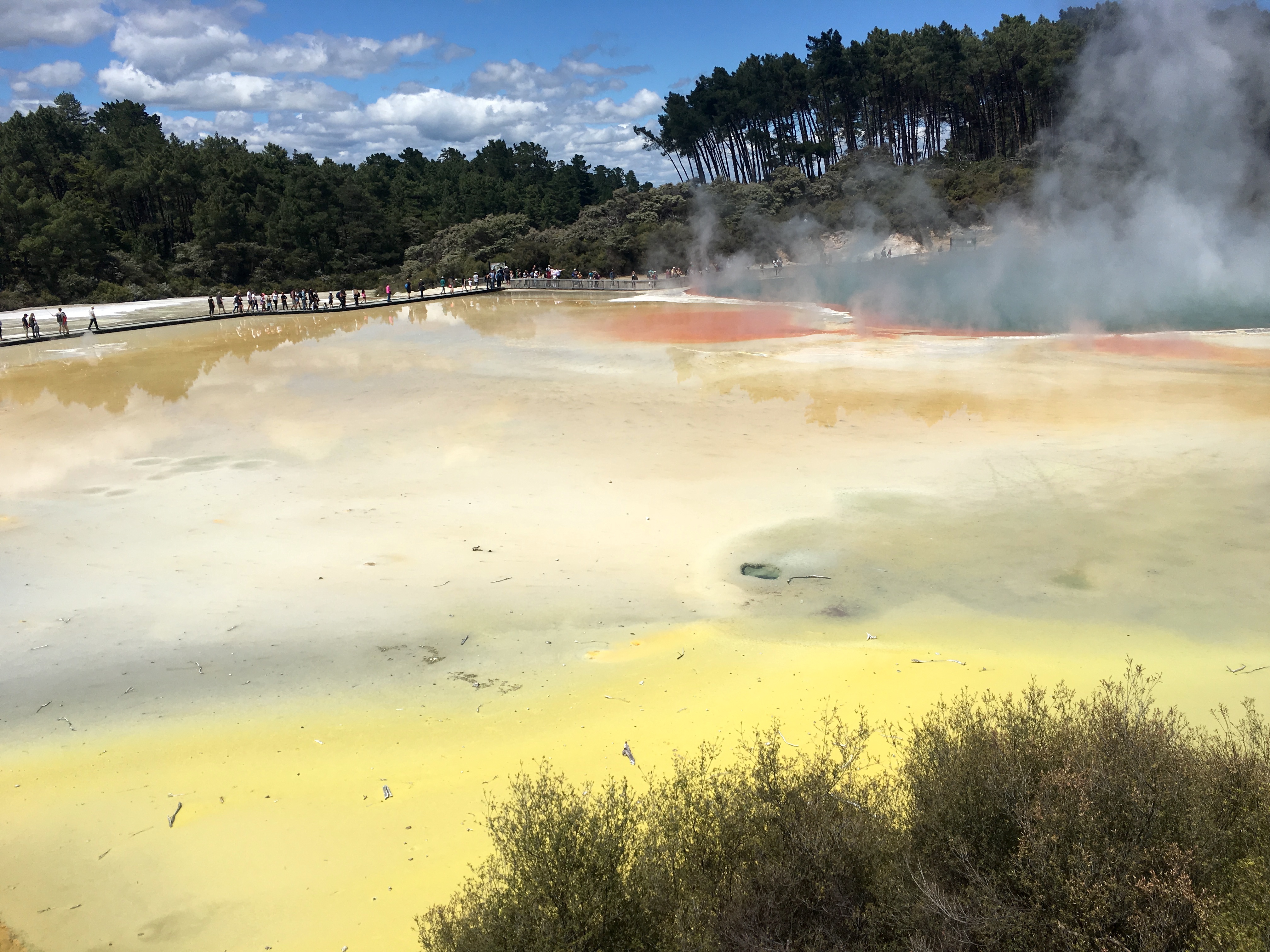 Traveling with chronic illness, Champagne Pool, NZ