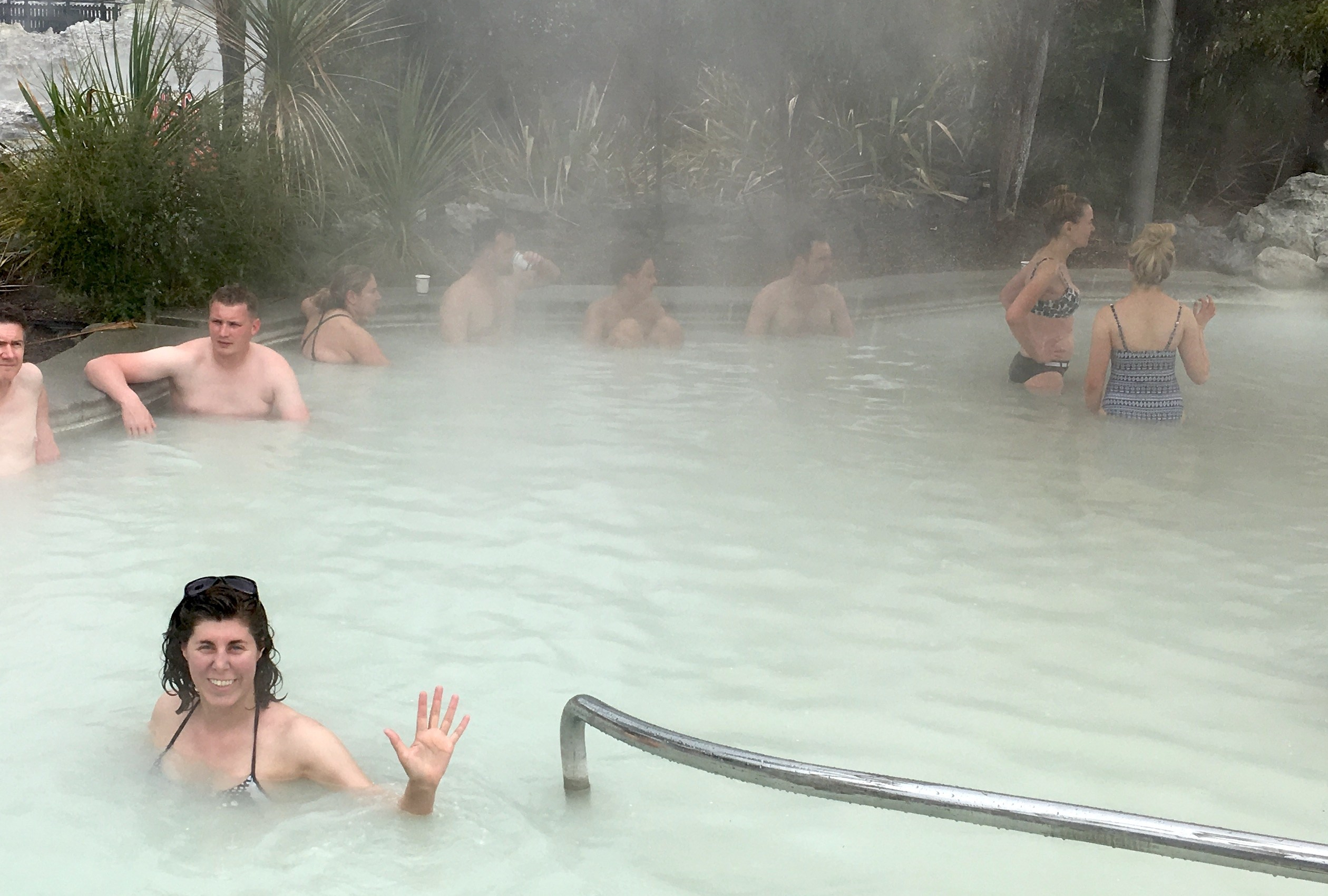 Traveling with chronic illness, hot springs in New Zealand, sulpgur